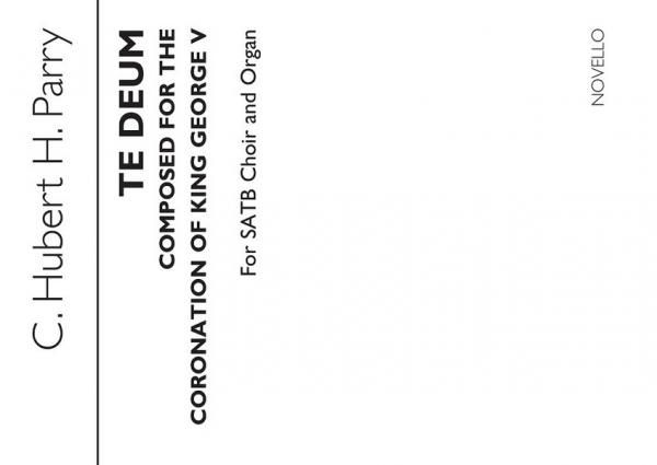 Te Deum Laudamus for mixed chorus and organ