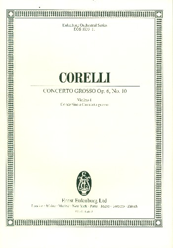 Concerto grosso C-Dur op.6,10 für 2 Violinen, Violoncello, Streicher und Bc