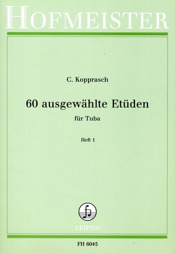 Etüden für Tuba 60 ausgewählte Etüden Band 1 (Nr.1-30)