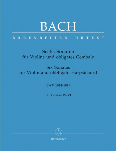6 Sonaten BWV1014-1017 Band 2 für Violine und Cembalo