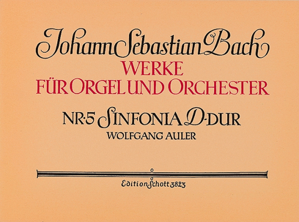 Sinfonia D-Dur für Orgel und Orchester