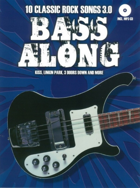 Spielbuch E-Bass Bass along Band 7 - 10 Classic Rock Songs 3.0
