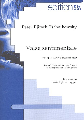 Valse sentimentale op.51,6 für Flöte und Gitarre