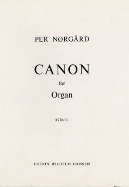 Canon for organ