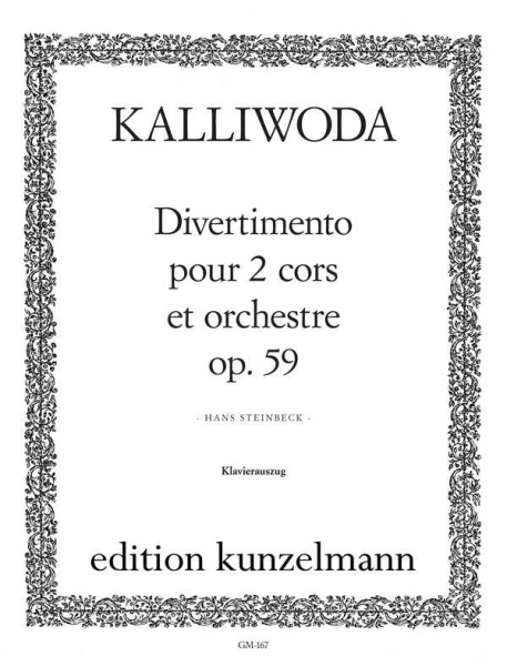 Divertimento op.59 für 2 Hörner und Orchester