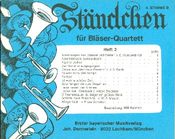 Ständchen Band 2 für 4-stimmiges Blechbläser-Ensemble