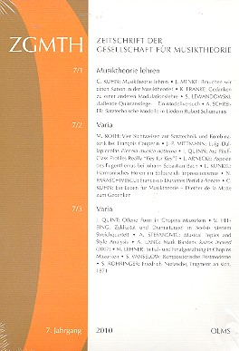 Zeitschrift der Gesellschaft für Musiktheorie 7. Jahrgang 2010