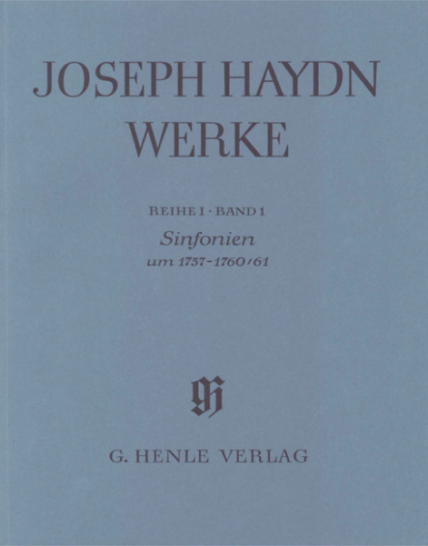 Joseph Haydn Werke Reihe 1 Band 1 Sinfonien um 1757-1760