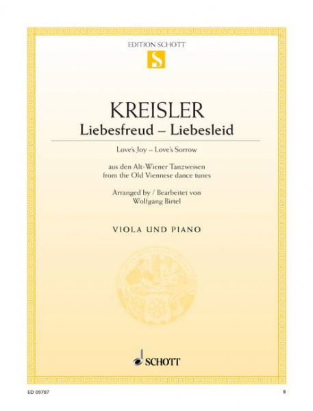 Liebesfreud - Liebesleid für Viola und Klavier
