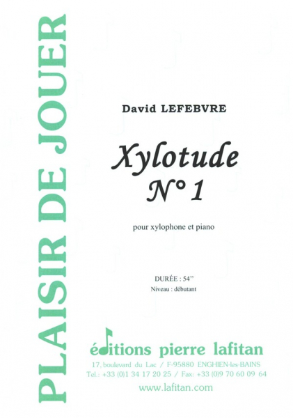 Xylotude no.1 pour xylophone et piano