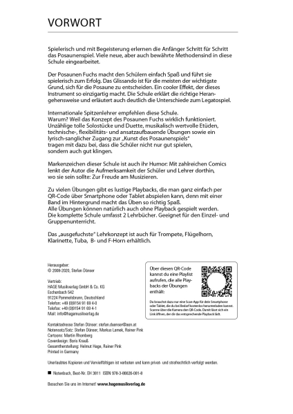 Schule für Posaune Posaunenfuchs 1