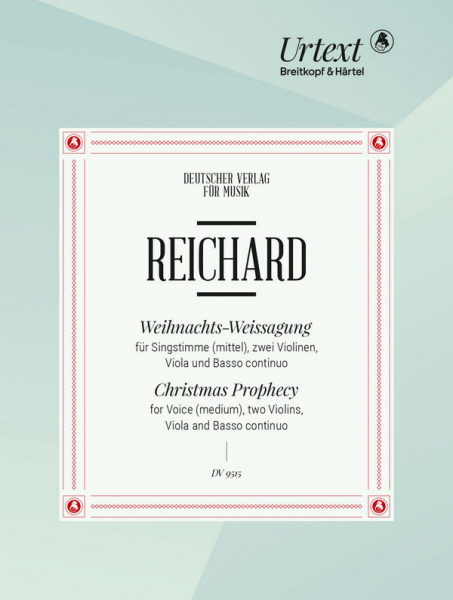 Weihnachts-Weissagung für mittlere Singstimme, 2 Violinen, Viola und Bc