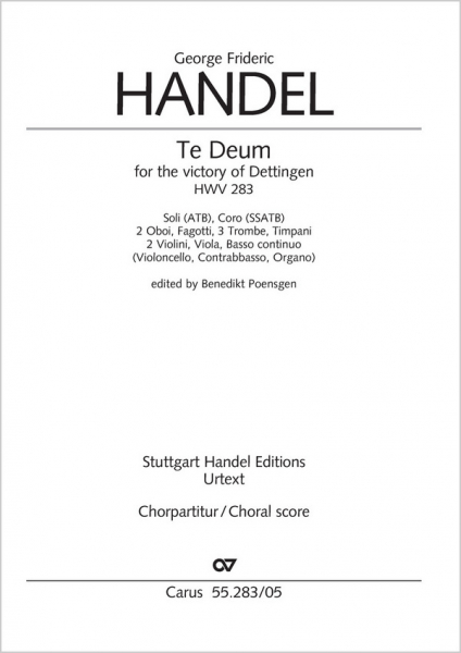 Dettinger Te Deum HWV283 für Soli, gem Chor und Orchester