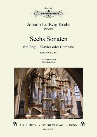 6 Sonaten KrebsWV832-837 für Orgel (Klavier/Cembalo)