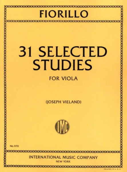 31 selected Studies for viola