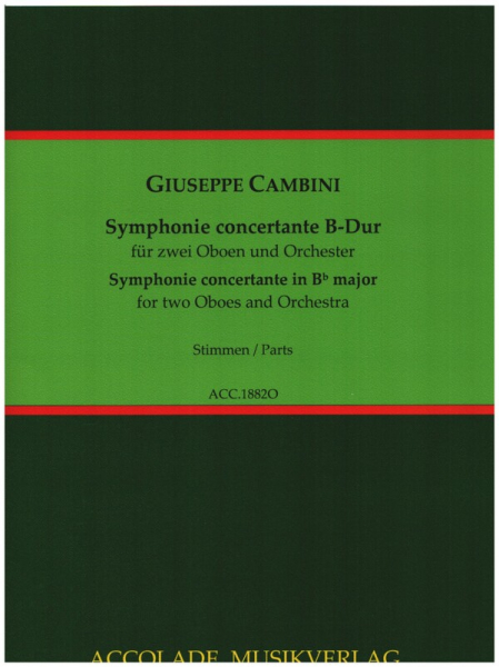 Symphonie concertante B-Dur für 2 Oboen und Orchester
