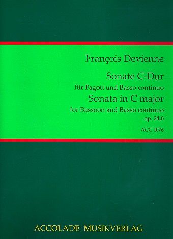 Sonate C-Dur op.24,6 für Fagott und Bc