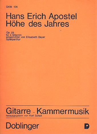 Höhe des Jahres op.28