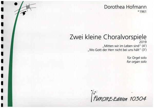 2 kleine Choralvorspiele für Orgel solo