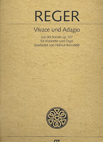 Vivace und Adagio op.107 für Klarinette und Orgel