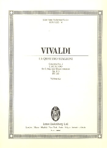 Konzert F-Dur op.8,3 RV293 für Violine, Streichorchester und Bc