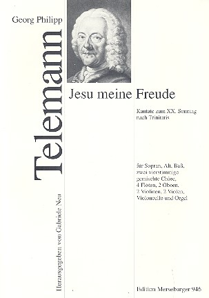 Jesu meine Freude für Soli, 2 gem Chöre und Instrumente