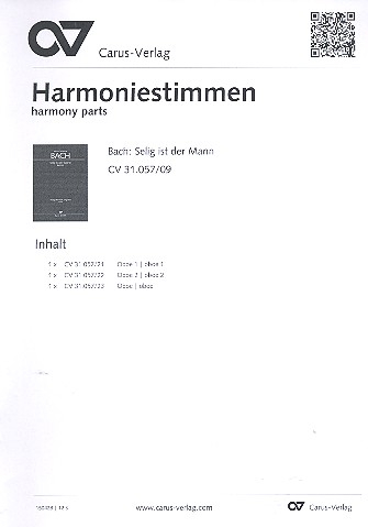 Selig ist der Mann Kantate Nr.57 BWV57