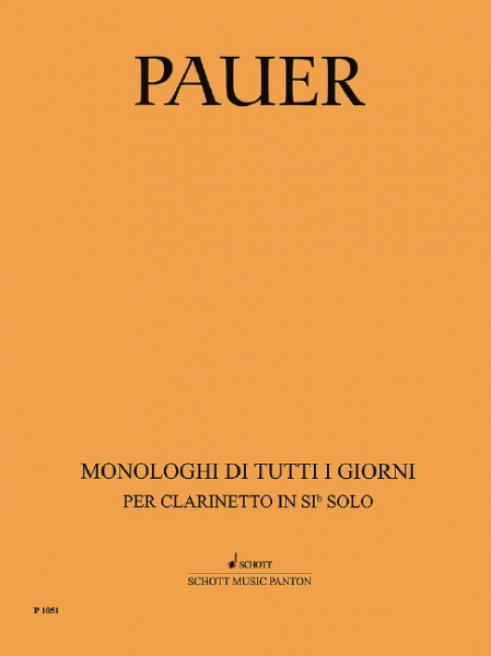 Monologhi Di Tutti I Giorni für Klarinette