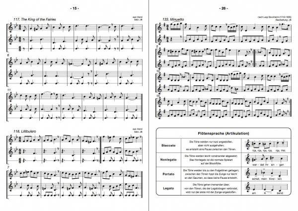 Schule für Sopranblockflöte Anfang auf der Sopranblockflöte 3