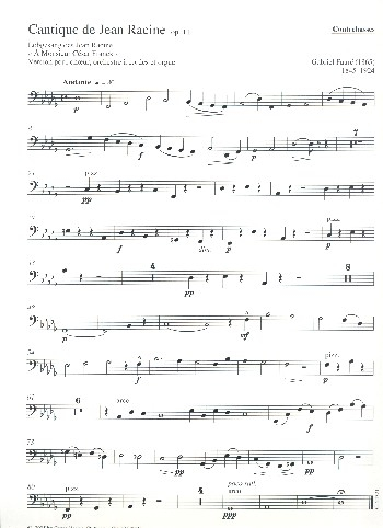 Cantique de Jean Racine op.11 für gem Chor und Symphonieorchester