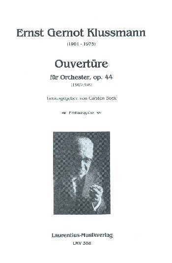 Ouvertüre op.44 für Orchester