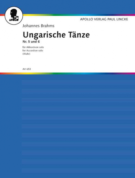 Ungarische Tänze Nr.5 und Nr.6 für Akkordeon
