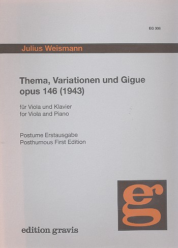 Thema, Variationen und Gigueop.146 für Viola und Klavier