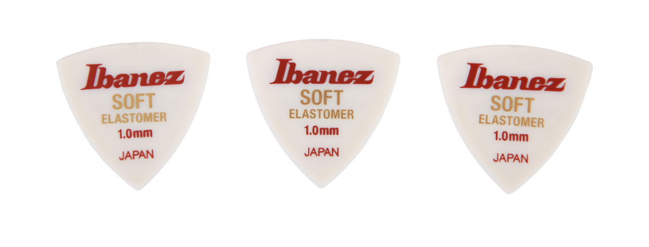 Ibanez Plektren Pack Elastomer 1.0 Soft Triangle