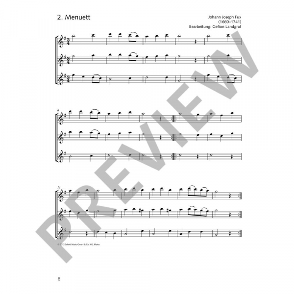 Trio für Querflöte Die fröhliche Querflöte - Trioheft 2