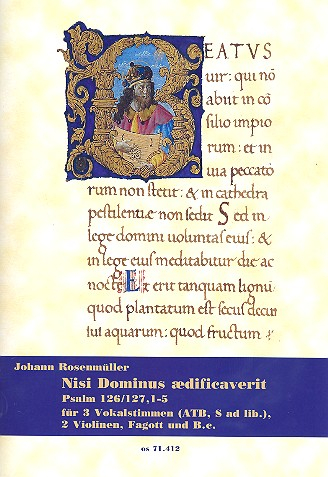 Nisi Dominus aedifficaverit für Alt, Tenor, Bass, 2 Violinen, Fagott und Bc (Sopran ad lib)
