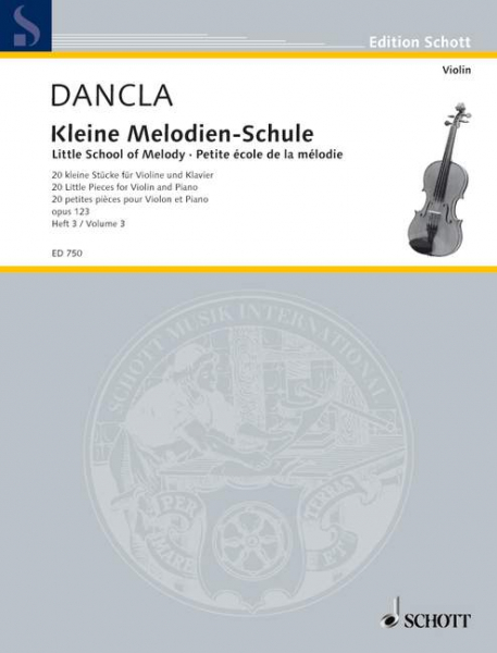Kleine Melodienschule op.123 Band 3 für Violine und Klavier
