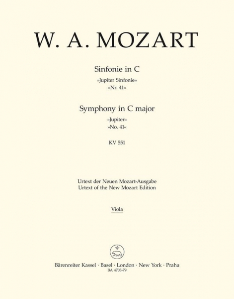 Sinfonie C-Dur KV551 für Orchester
