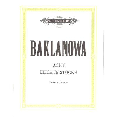 Partitur und Stimme Acht leichte Stücke
