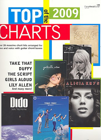 Top of the Charts 2009 songbook piano/vocal/guitar