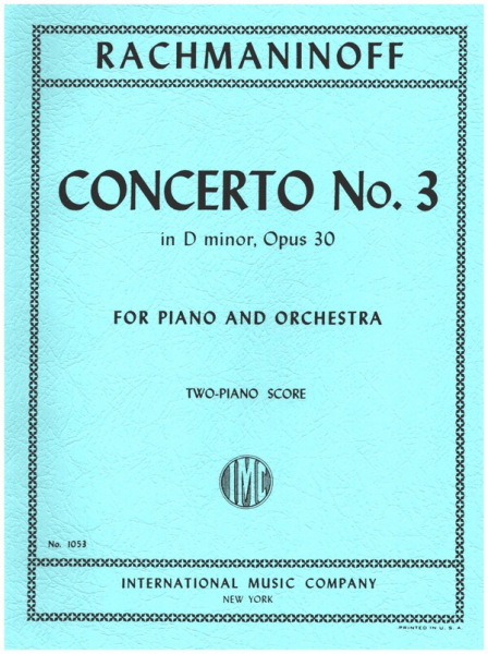 Concerto d minor no.3 op.30 for piano and orchestra