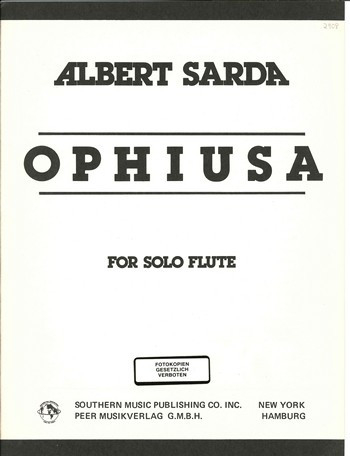 Ophiusa (1975) für Flöte solo