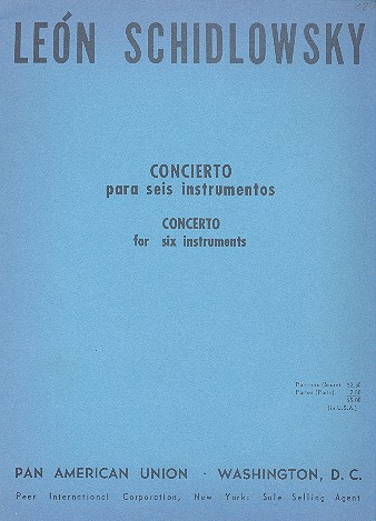 Concierto para 6 instrumentos for clarinet, trumpet, bass clarinet, piano,