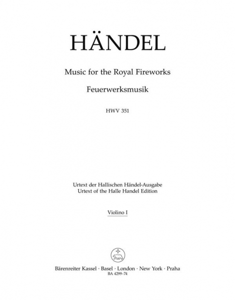 Feuerwerksmusik HWV351 für Orchester
