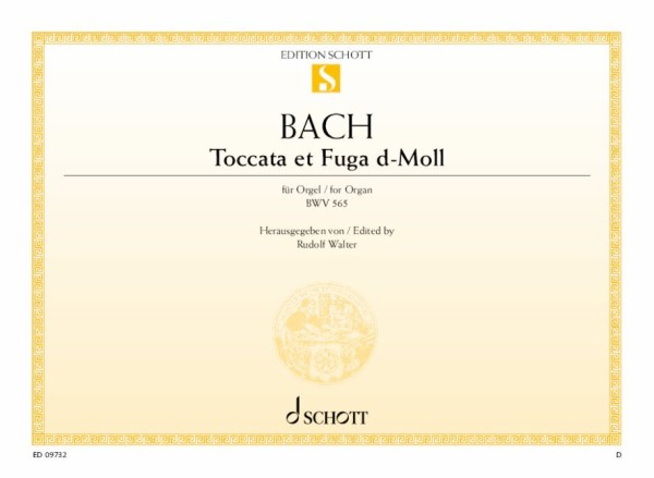 Toccata und Fuge d-Moll BWV565 für Orgel
