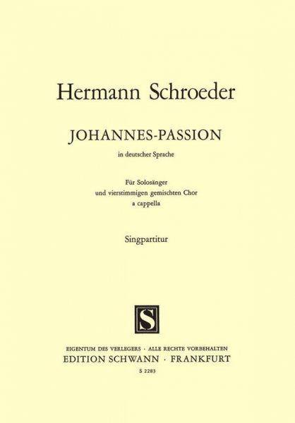 Johannes-Passion BWV245 für Soli, gem Chor und Orchester