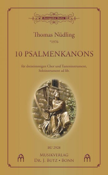 10 Psalmenkanons für gem Chor (SAM) und Tasteninstrument (Soloinstrument ad lib)