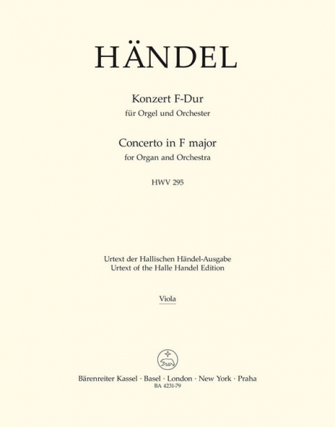 Konzert F-Dur Nr.13 HWV295 für Orgel und Orchester