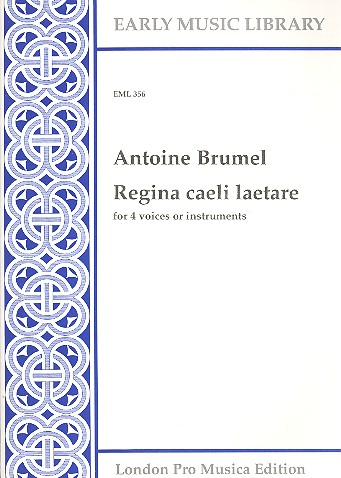 Regina caeli laetare for 4 voices (instruments) (SATB)