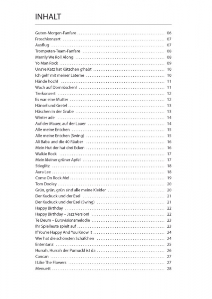 Spielband für Trompete Trompetenfuchs Spielbuch